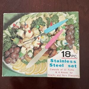 18-Piece Stainless Steel Fork and Knife Set